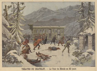 Production de Le Tour du monde en quatre-vingts jours au Théâtre du Châtelet